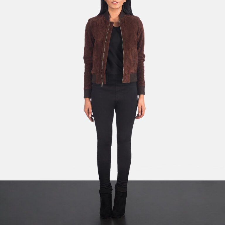 Women's+Bliss+Brown+Suede+Bomber+Jacket-2-1623147574889