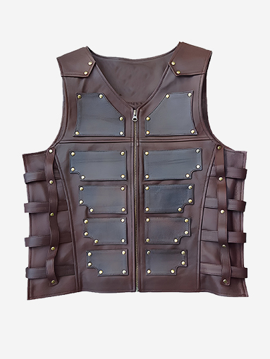 Kraven the Hunter Sergei Kravinoff Brown Leather Vest