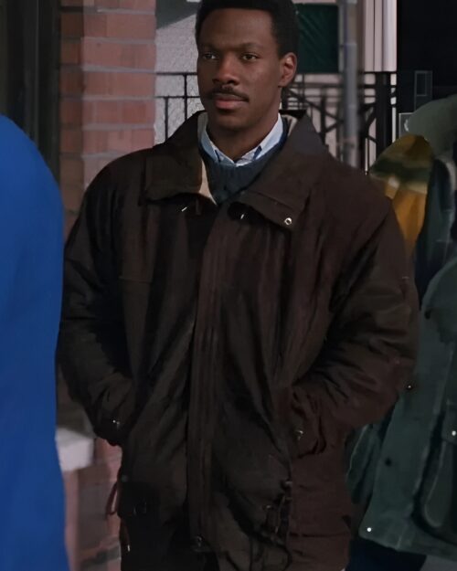 Coming to America Eddie Murphy Brown Leather Jacket