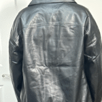 Women’s MA-1 Black Leather Bomber Jacket