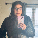 The Life List 2025 Sofia Carson Leather Black Jacket