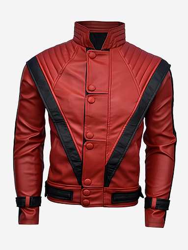 Thriller Red PU Leather Jacket | Premium Costume Jacket for Halloween