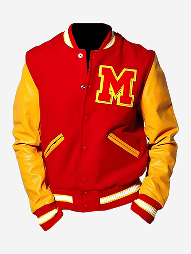 MJ Iconic M Varsity Real Leather Jacket