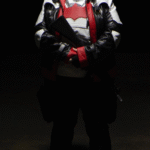 Red Hood Arkham Knight Bat Logo Real Leather Jacket