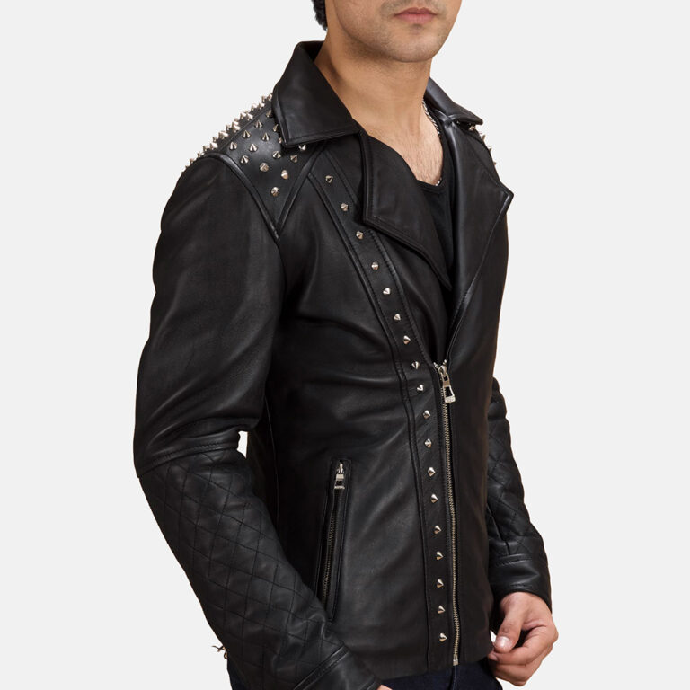 Black-Studded-Double-Rider-Jacket-Zoom-4-1491403359553