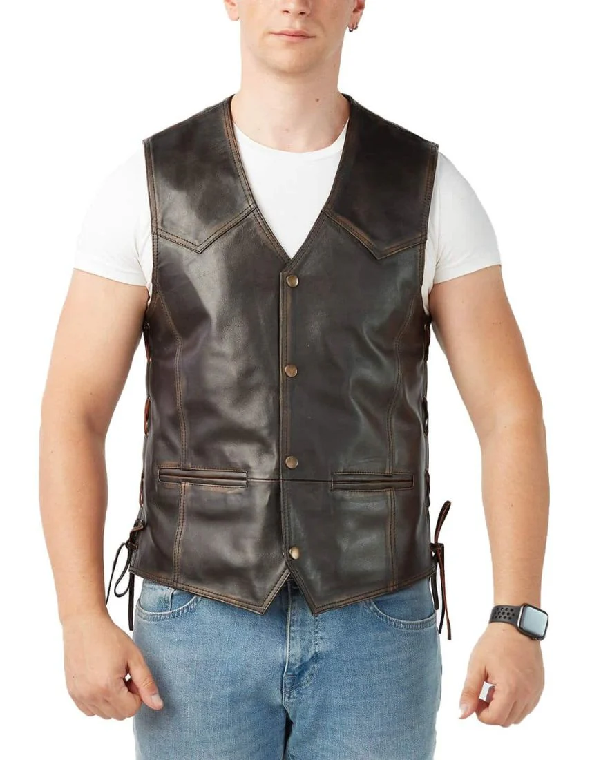 Men_sBravoVintageBrownLeatherVestfront1
